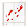 Raamsticker voeten - rood - 19x19 cm