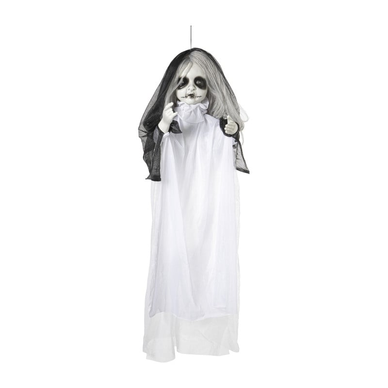 Halloween pop met licht en geluid - wit - 90x50x15 cm