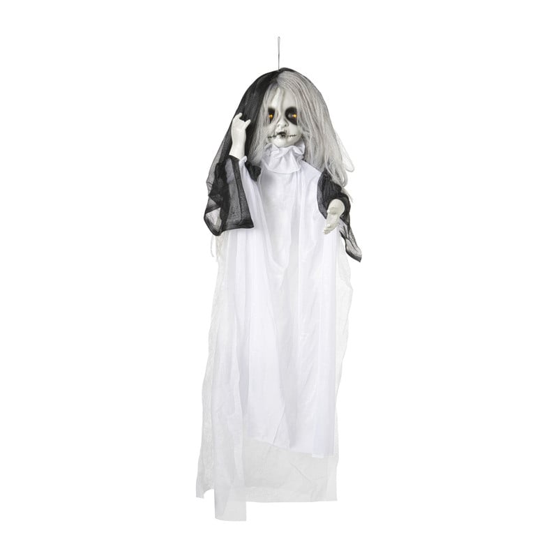Halloween pop met licht en geluid - wit - 90x50x15 cm