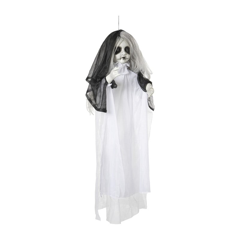 Halloween pop met licht en geluid - wit - 90x50x15 cm