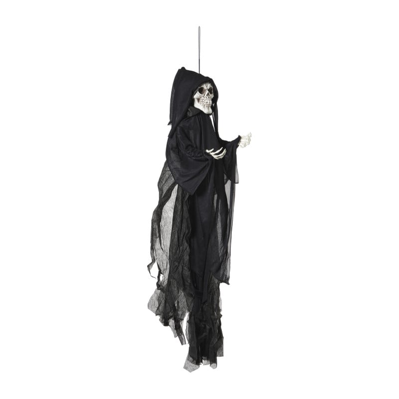 Halloween pop skelet met licht en geluid - wit - 120x70x15 cm