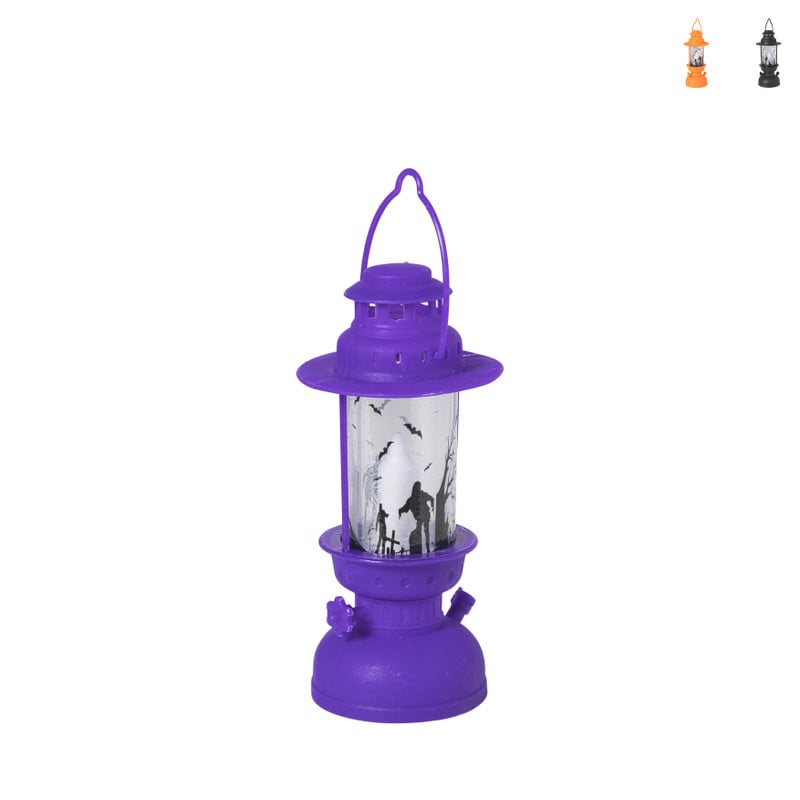 Halloween LED lantaarn - diverse varianten - ø10x17 cm