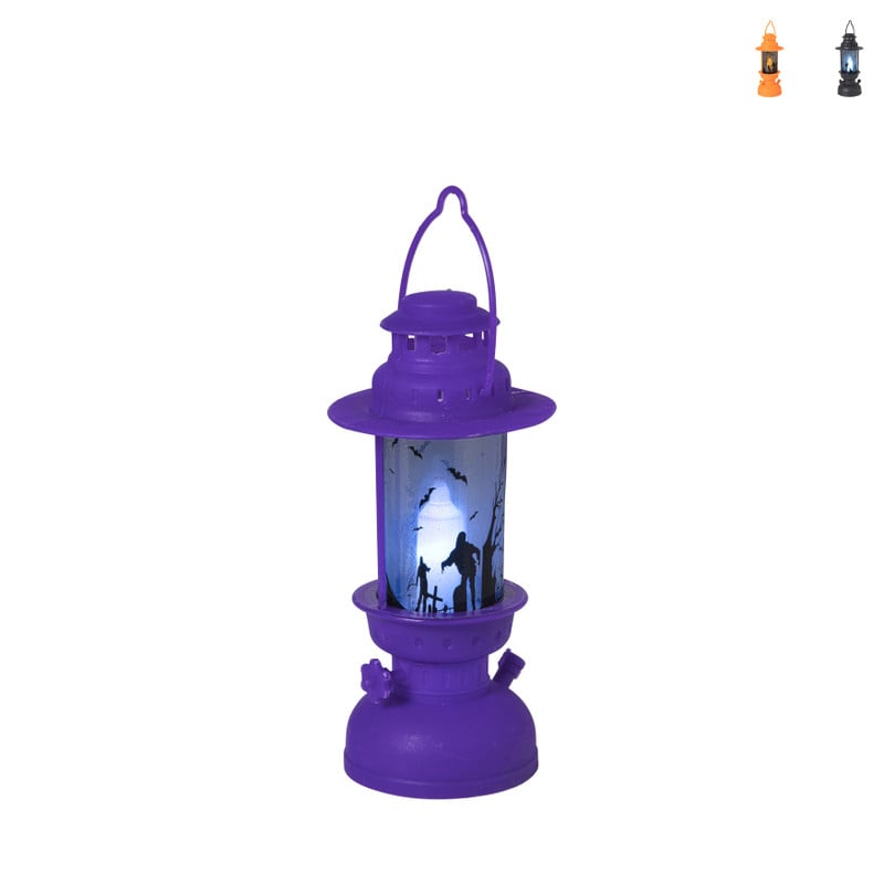Halloween LED lantaarn - diverse varianten - ø10x17 cm
