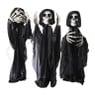 Halloween decoratie stekers skelet - zwart - 60 cm - set van 3