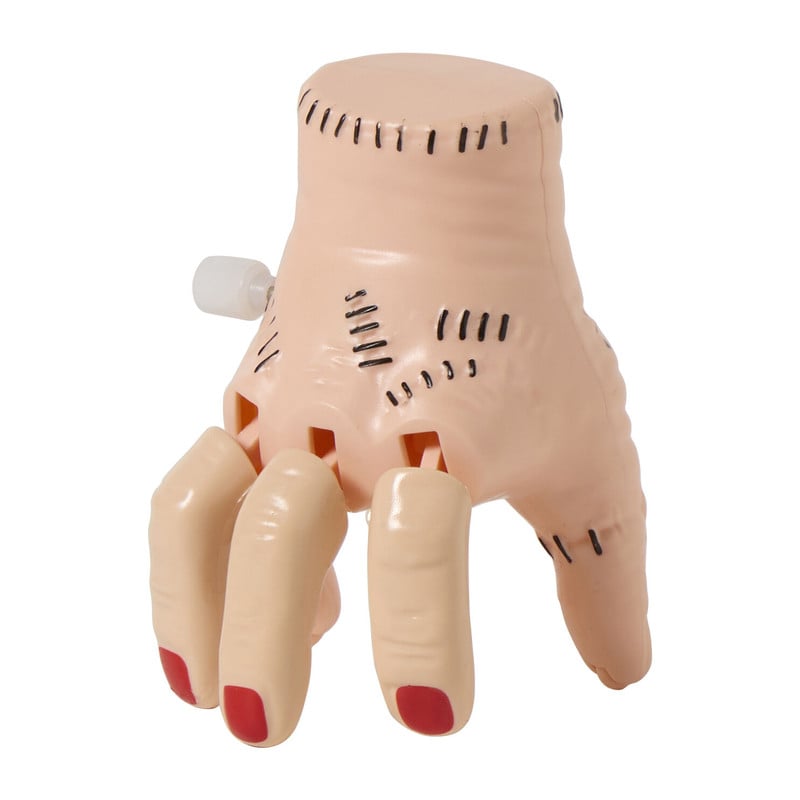 Halloween lopende hand opwindbaar - beige - 5.8x6x8 cm 