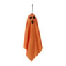 Halloween spookje hangend led - wit/oranje - 50 cm 