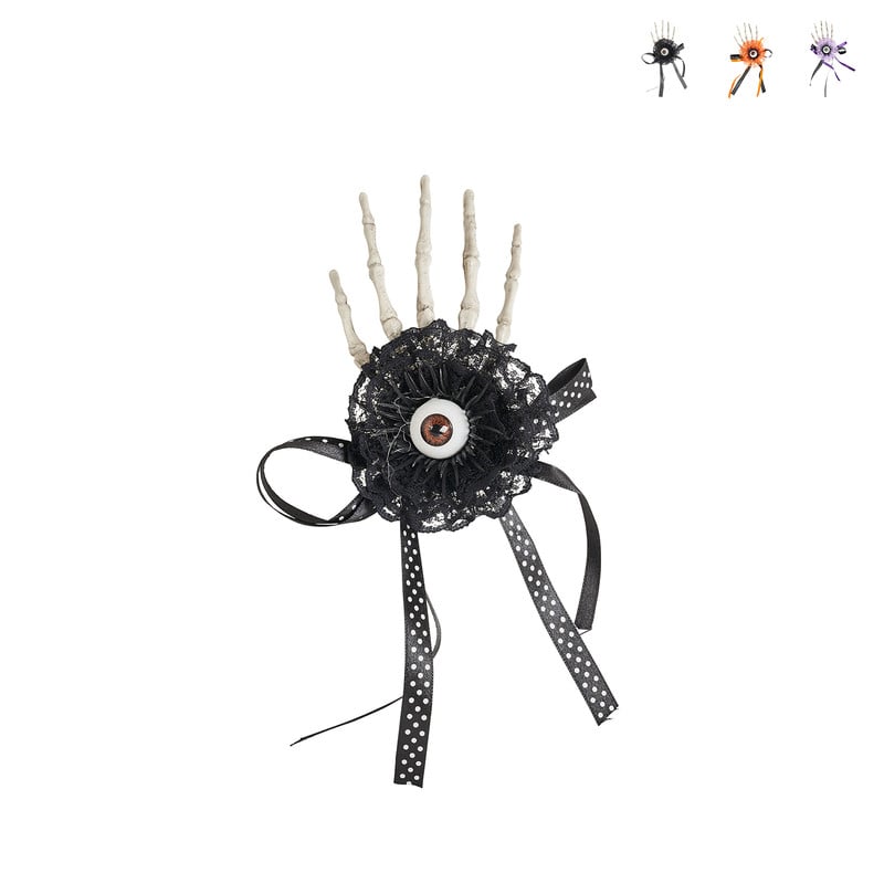 Halloween haarclip skelet - diverse kleuren