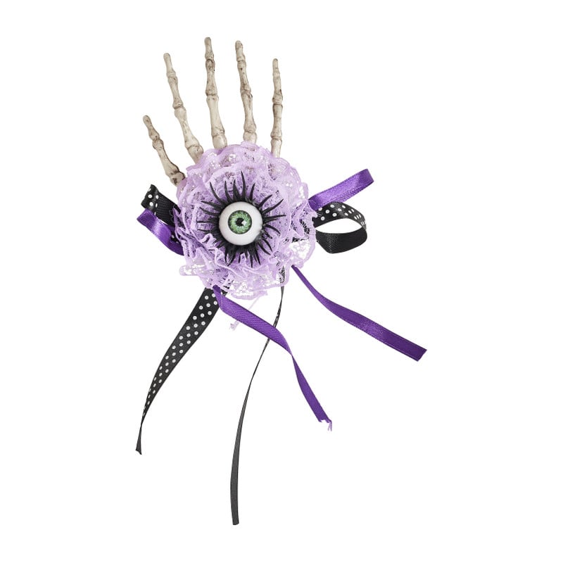 Halloween haarclip skelet - diverse kleuren