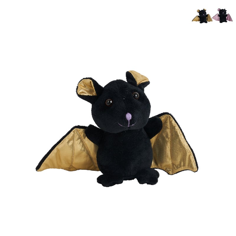Vleermuis knuffel - diverse kleuren - 15 cm