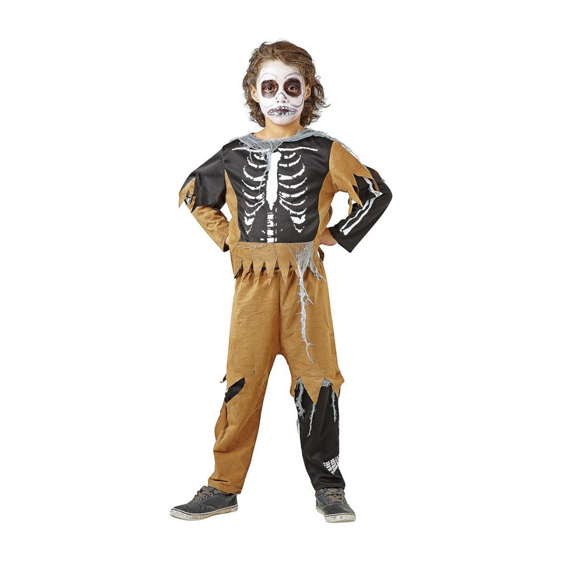 Skeletten kinderkostuum 6-8 jaar