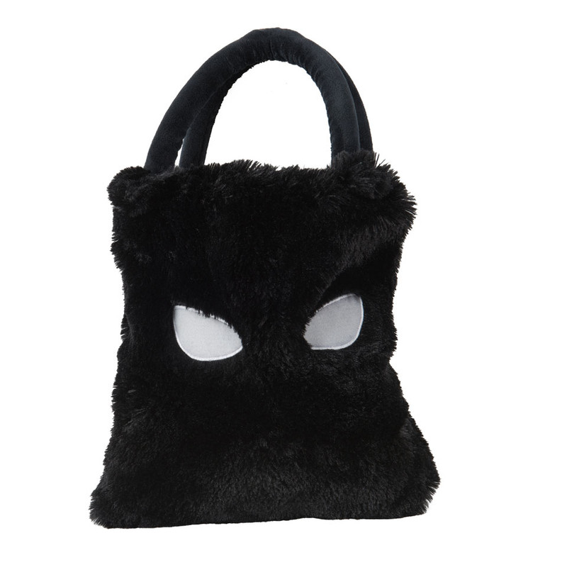 Tas kat - zwart - 24x28 cm