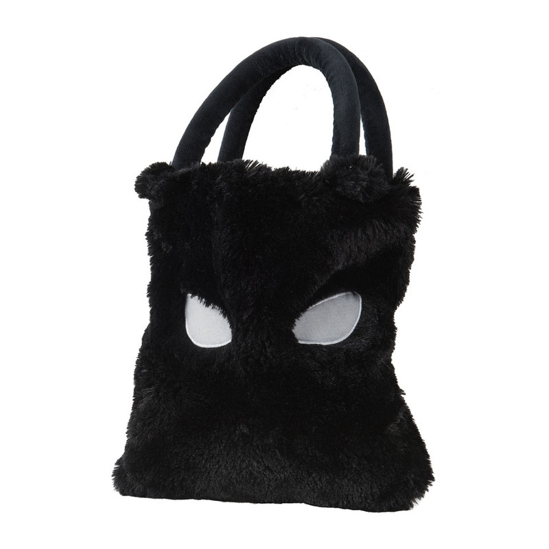 Tas kat - zwart - 24x28 cm