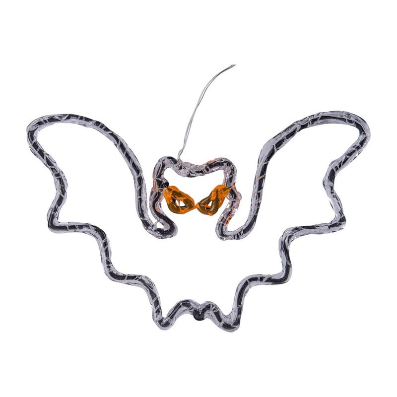 Verlichting vleermuis - zwart & oranje - 30x20 cm