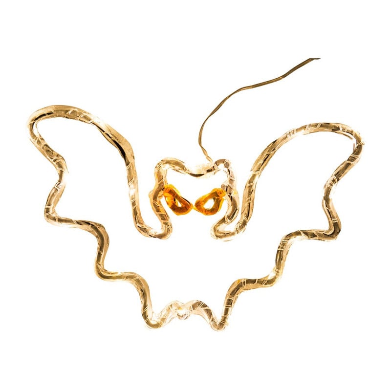 Verlichting vleermuis - zwart & oranje - 30x20 cm