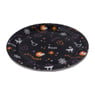 Bord Halloween - zwart - 8 stuks
