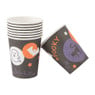 Beker Halloween - zwart -  8 stuks