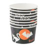 Snack cup Halloween - zwart -  8 stuks