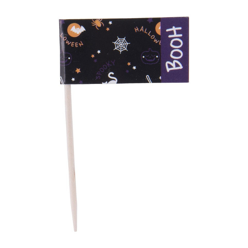 Prikkers Halloween - zwart -  16 stuks