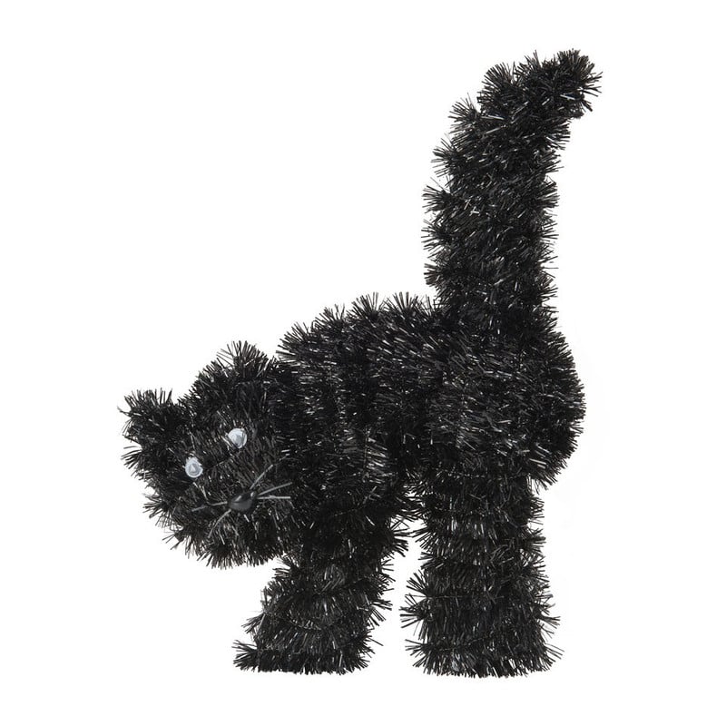 Tinsel kat - zwart