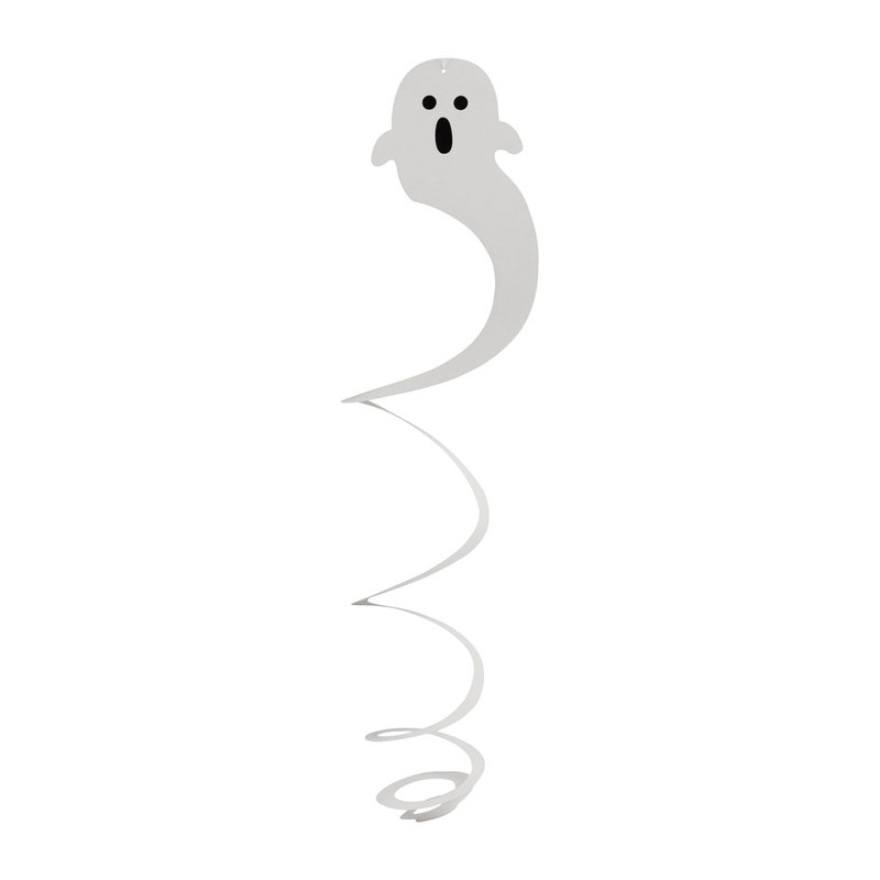 Slinger swirl spook - wit - set van 3 stuks