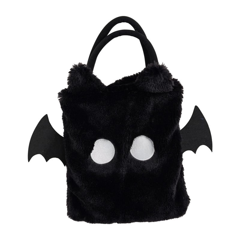 Tas vleermuis - zwart - 24x28 cm 
