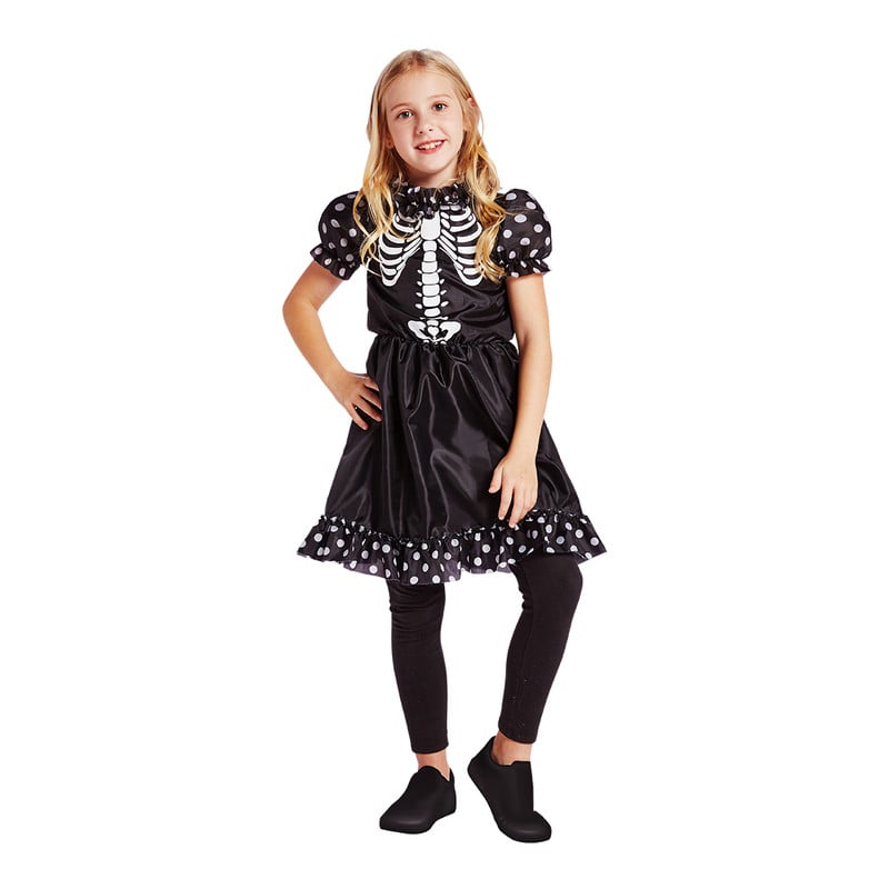 Halloween skelet jurk kinderkostuum - maat 128