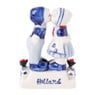 Beeldje kussend koppel - delfts blauw - 6x3x8 cm