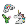 Patches - regenboog-eenhoorn - set van 3