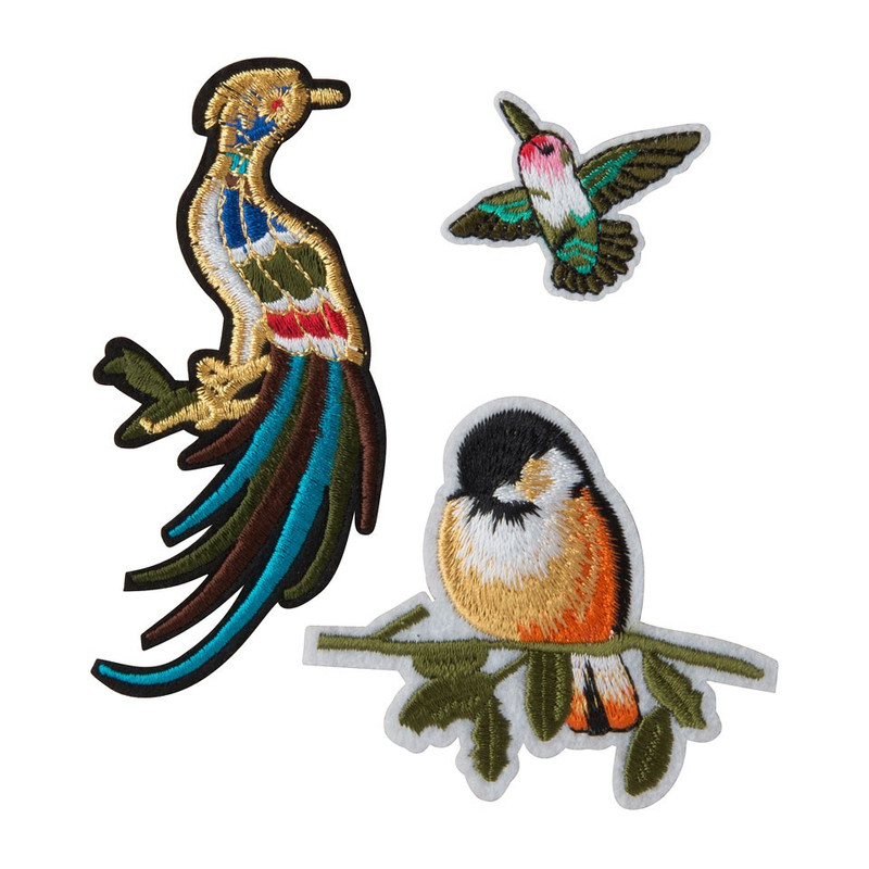 Patches - vogels - set van 3