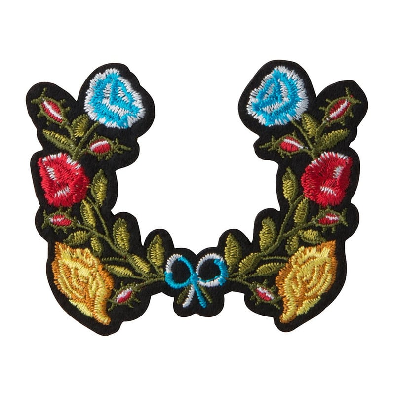 Patch - bloemen - 7x6 cm