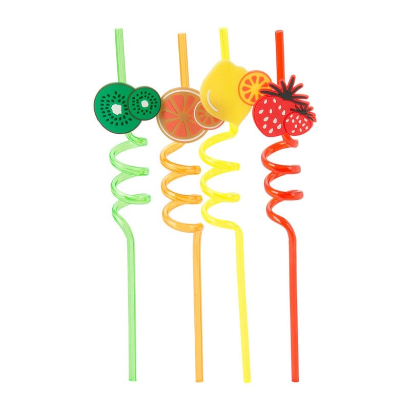 Rietjes deco fruit - set van 4