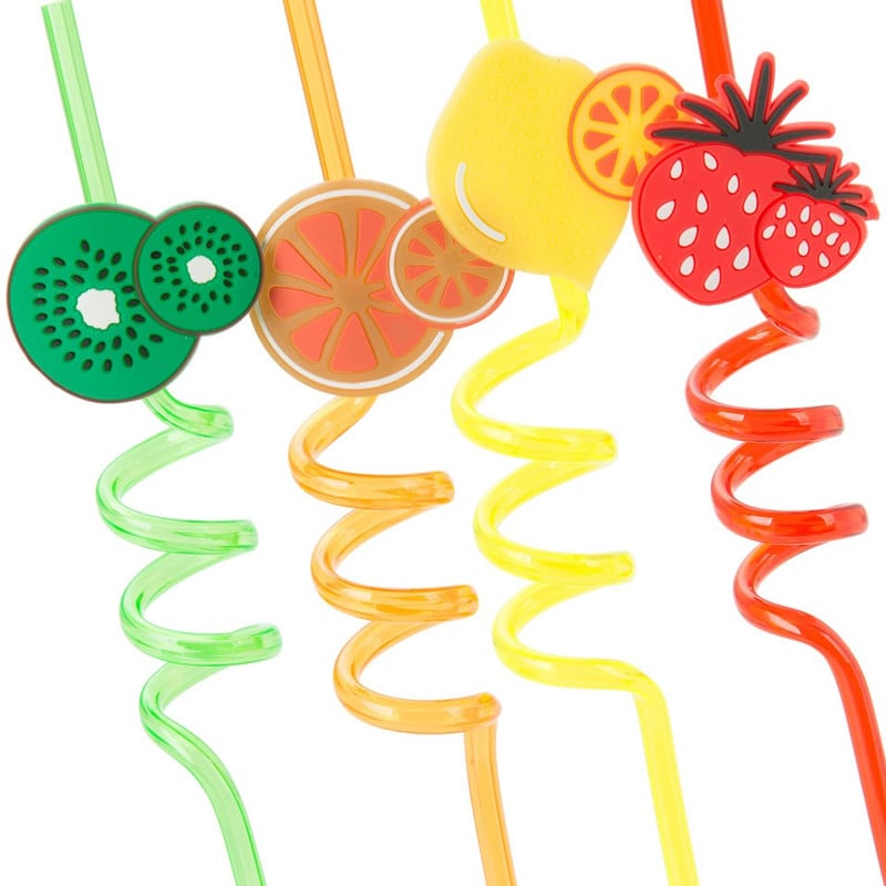 Rietjes deco fruit - set van 4