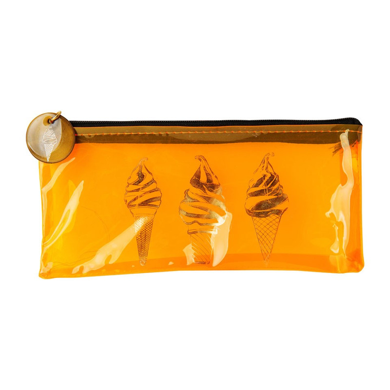 Etui neon - ijsje - oranje