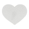 Patch hart - wit - 8x6.5 cm