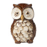Beeld uil - bruin - 18 cm