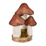 Paddenstoel donkerbruin - 15x13x18 cm