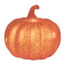 Pompoen met licht - oranje - 15x15x13.5 cm