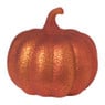 Pompoen met licht - oranje - 15x15x13.5 cm