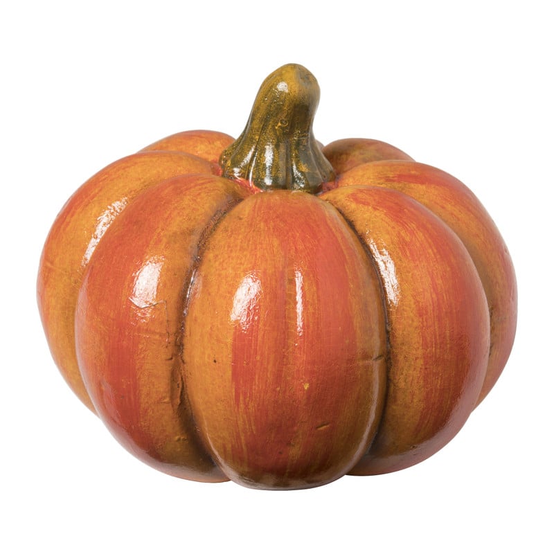 Decoratie pompoen - oranje - ø9.5x7 cm
