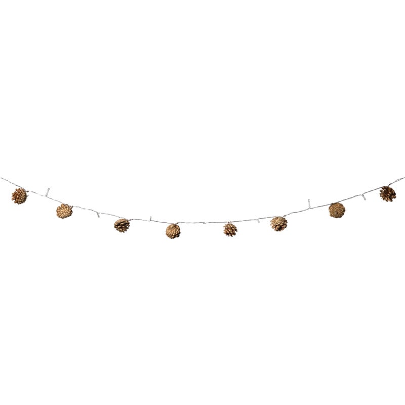 Lichtslinger dennenappels - bruin - 165 cm