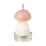 Paddenstoelkaarsjes - roze - set van 4