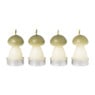 Paddenstoelkaarsjes - groen - set van 4