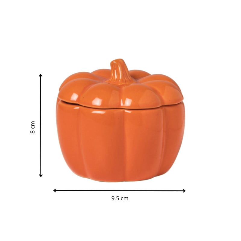 Pompoen bakje - oranje -ø9.5x8 cm