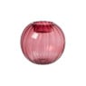 Waxinelichthouder pompoen - rood - ø9x8 cm