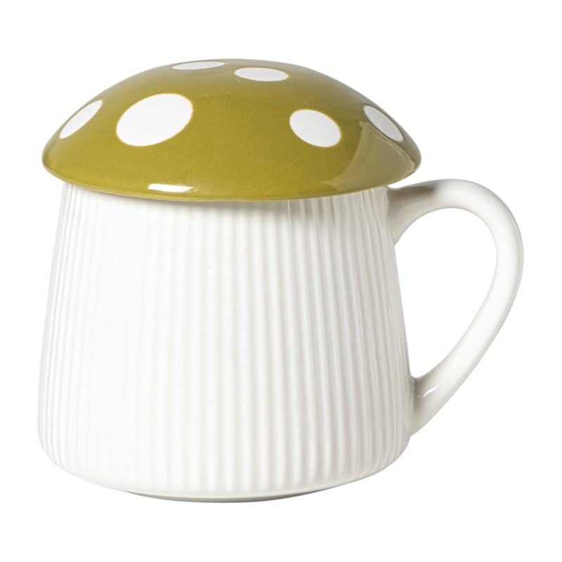 Paddenstoel mok - groen - 350 ml
