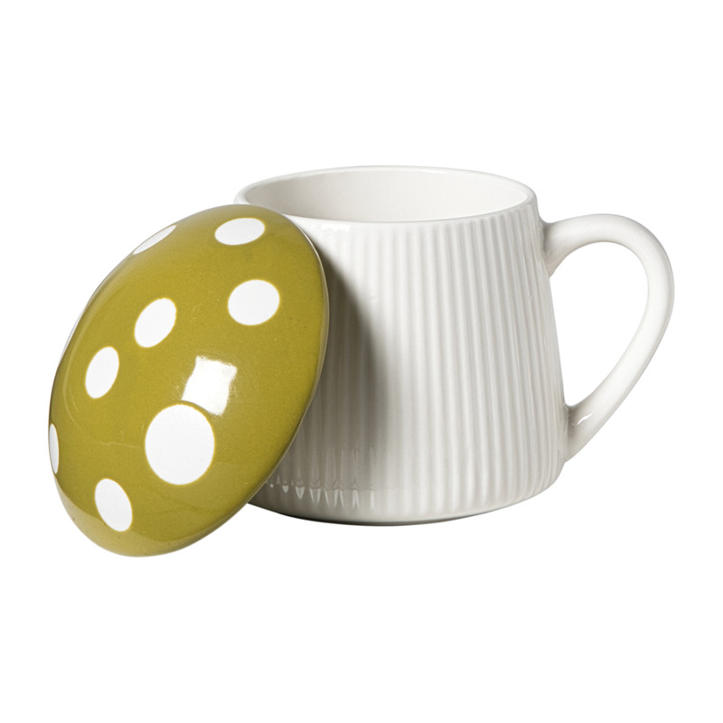 Paddenstoel mok - groen - 350 ml