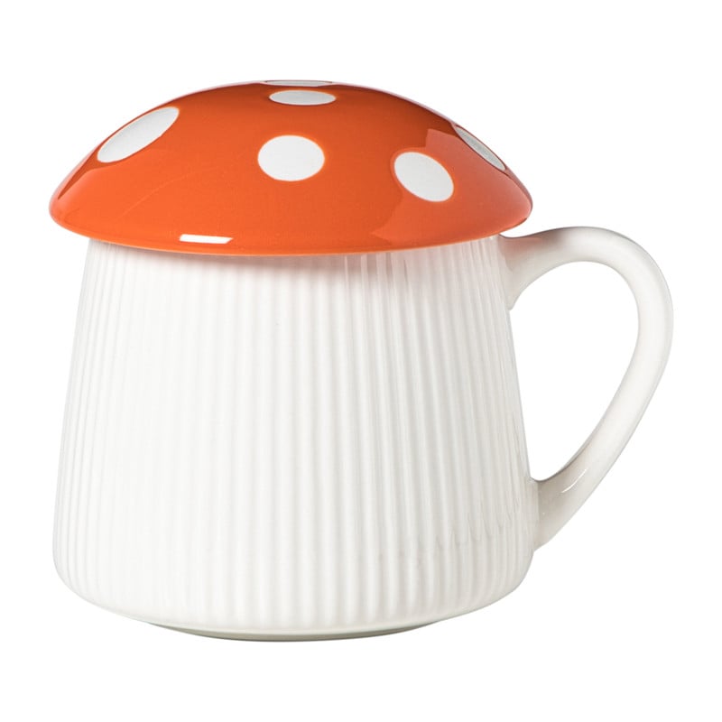 Paddenstoel mok - oranje - 350 ml