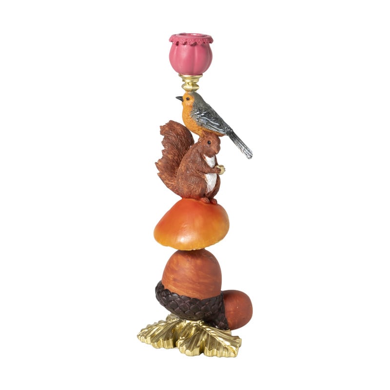Kandelaar herfst - multikleur - 30x10x12 cm