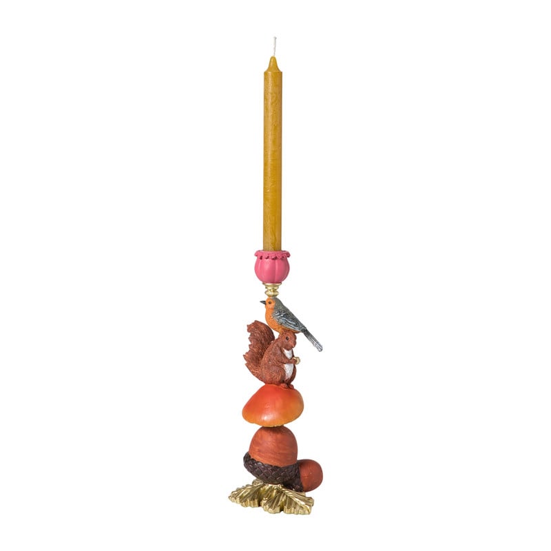 Kandelaar herfst - multikleur - 30x10x12 cm