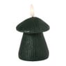 LED kaars paddenstoel - bruin - ø7.5x8x8 cm - diverse varianten